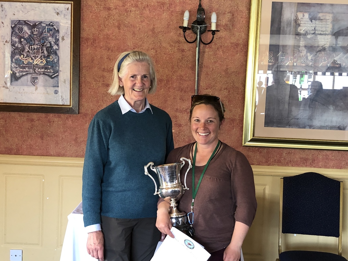 2019 Open Stake winner Nicola Harris with general secretary Anne Heading